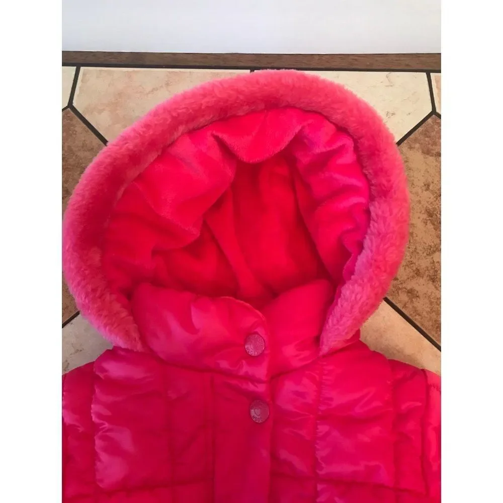 Oshkosh pink puffer winter fall jacket kids girls toddler 2T